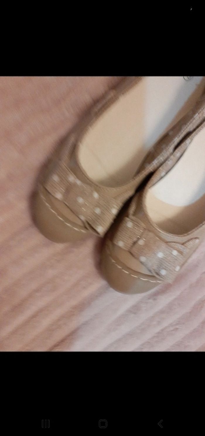 Jolies ballerines fille p 33 crème beige - photo numéro 6