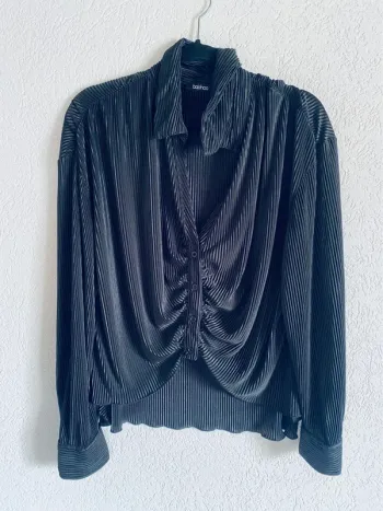 Chemise noir boohoo