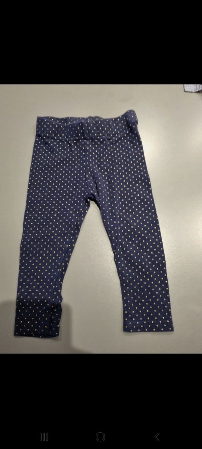 Legging marine et or