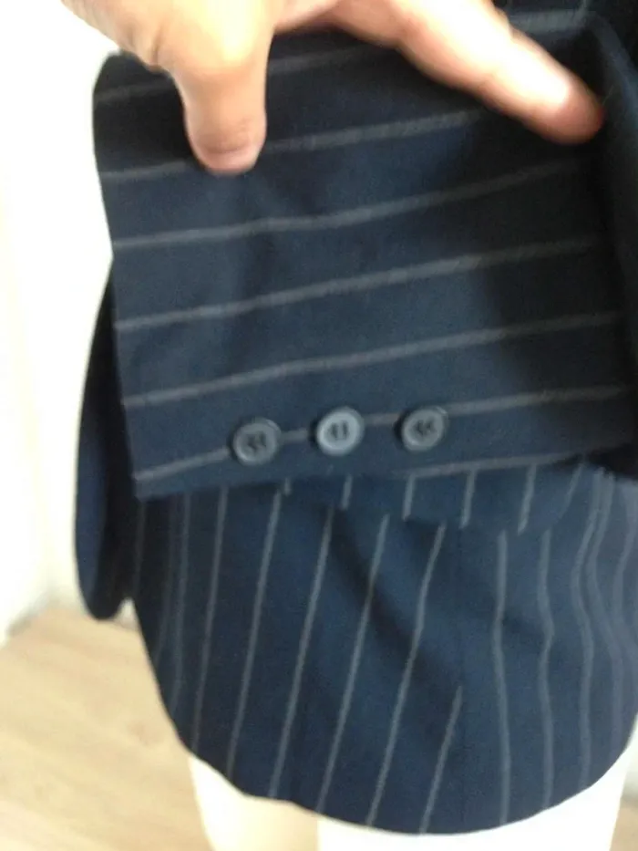 Veste blazer tailleur classique à rayures 38 Naf Naf - photo numéro 5