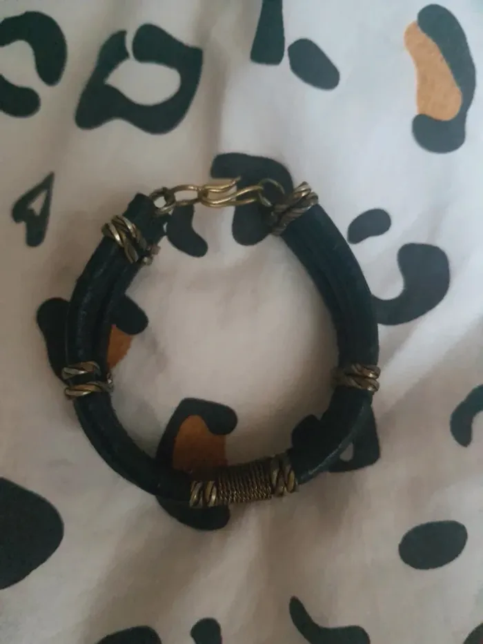 Bracelet cuir métal - photo numéro 2