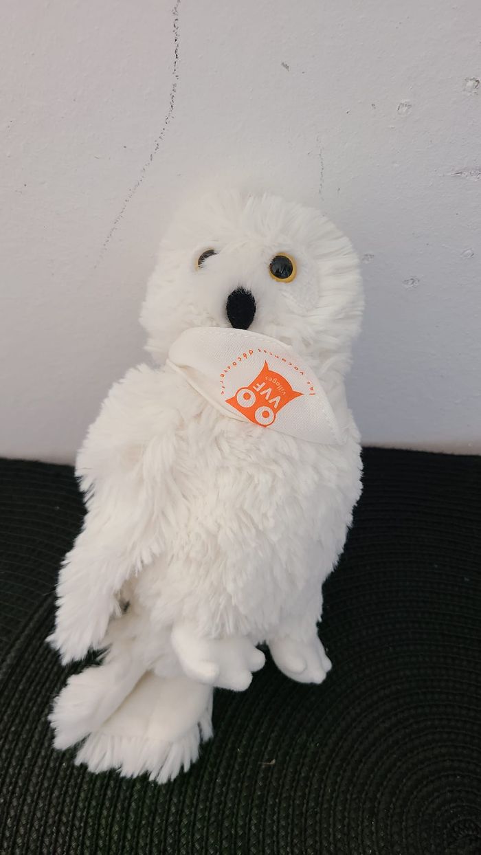 Peluche hibou des neiges hiboux blancs - photo numéro 2