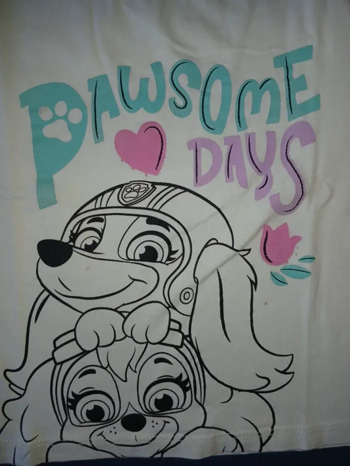 Tee-shirt fille 5/6 ans Paw Patrol - photo numéro 2