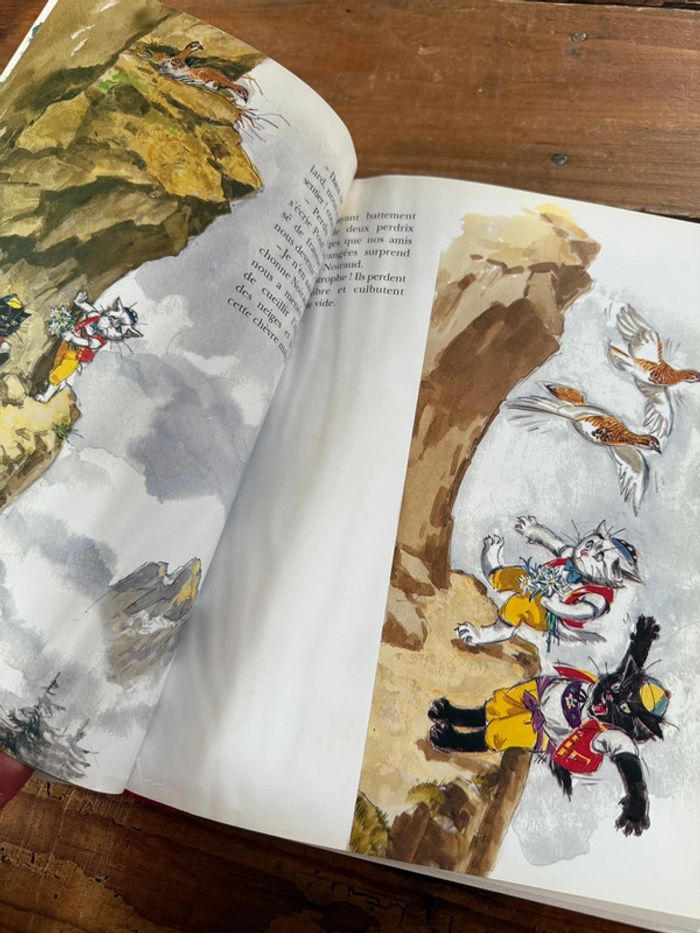 Moyen 1 - Livre édition limitée reliure rouge Caroline dans les Alpages Pierre Probst bd - photo numéro 13