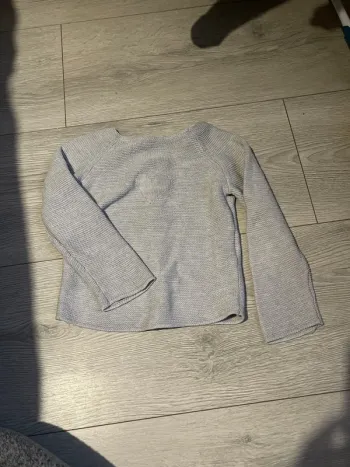 Pull cœur gris