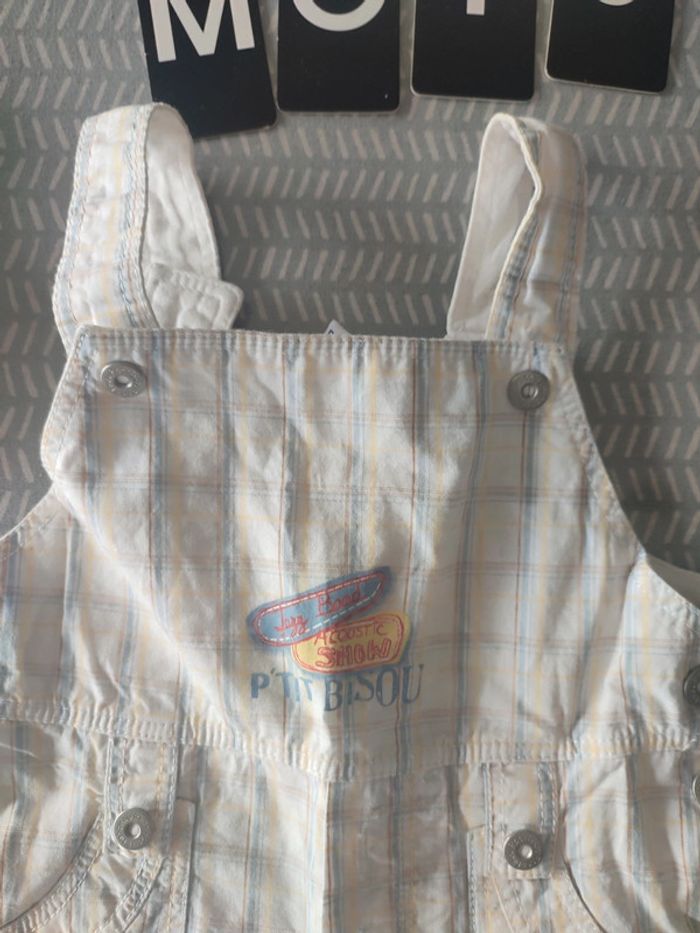 tenue salopette et tshirt été garçon 12 mois – Marque P’tit Bisou - photo numéro 8