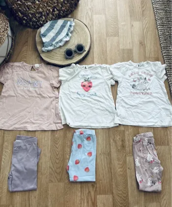 Lot ensembles 2pieces fille taille 12-18mois