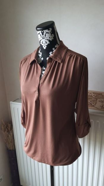 Top rétro Camaïeu, marron, taille: M
