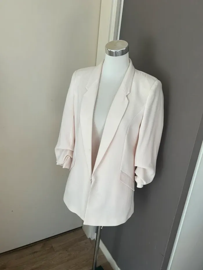 Nafnaf veste, blazer  crème nude  taille 38/M - photo numéro 2
