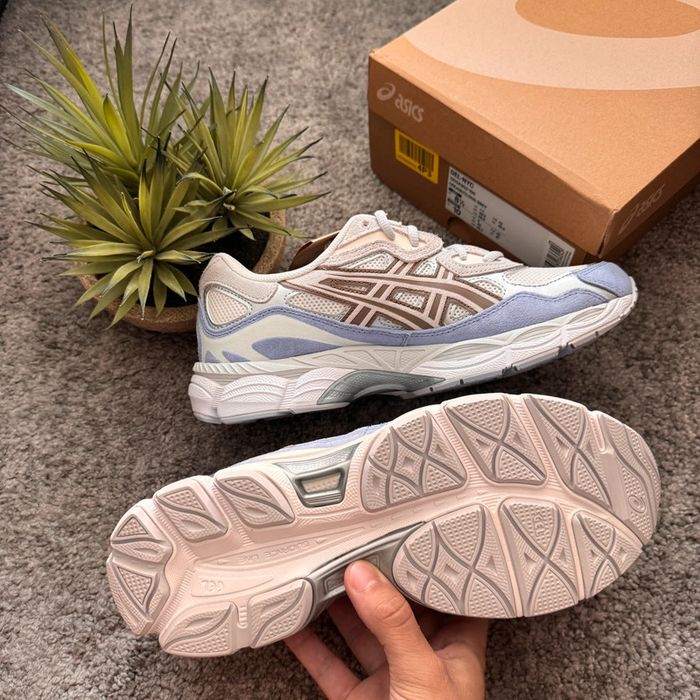 Asics Gel NYC Cream Cloud Grey Blue - photo numéro 8