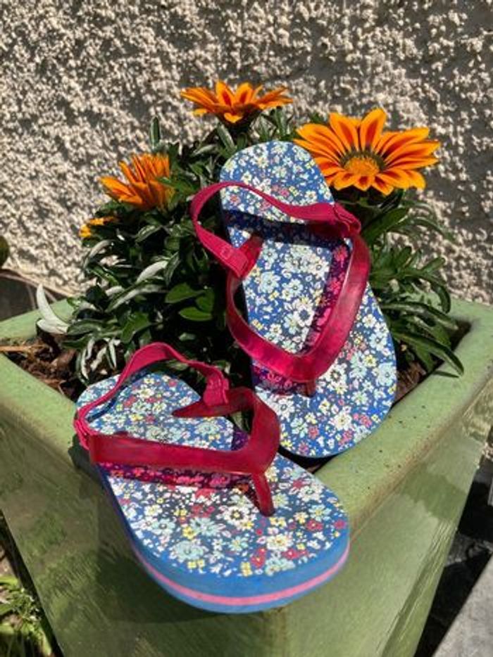 Tongs fille fleurs taille 24/25 Zara Home - été plage