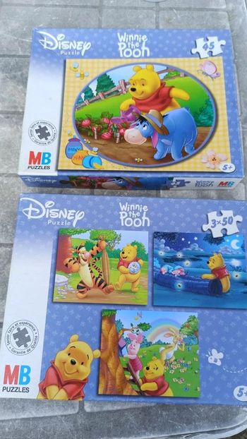 lot de 4 puzzles winnie