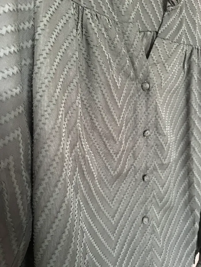 Blouse kaki taille SM - photo numéro 2