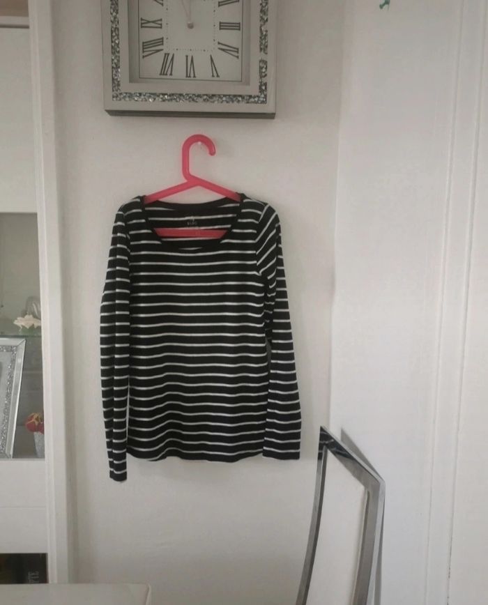 💙🤍Pull Fin Marinière Manche Longue Basic 💙🤍 - photo numéro 5