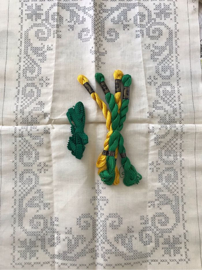 Kit broderie pour napperon