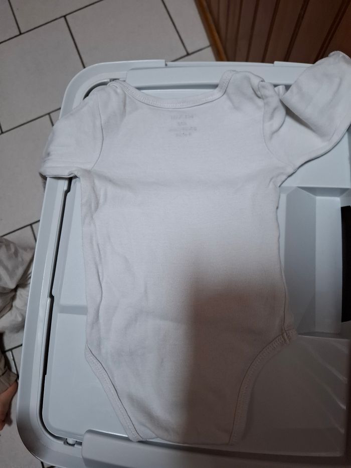 Body mixte garçon, fille blanc 6 mois kiabi - photo numéro 2