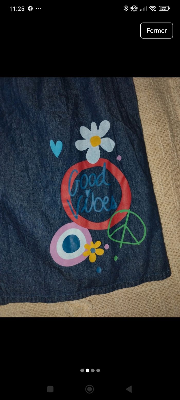 Lot robe et combishort 6 ans fille - photo numéro 2