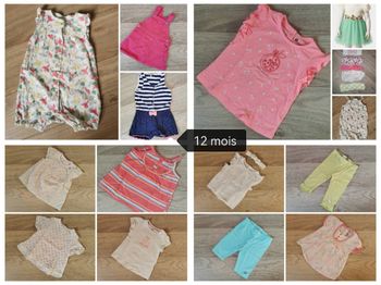 Lot été fille 12 mois