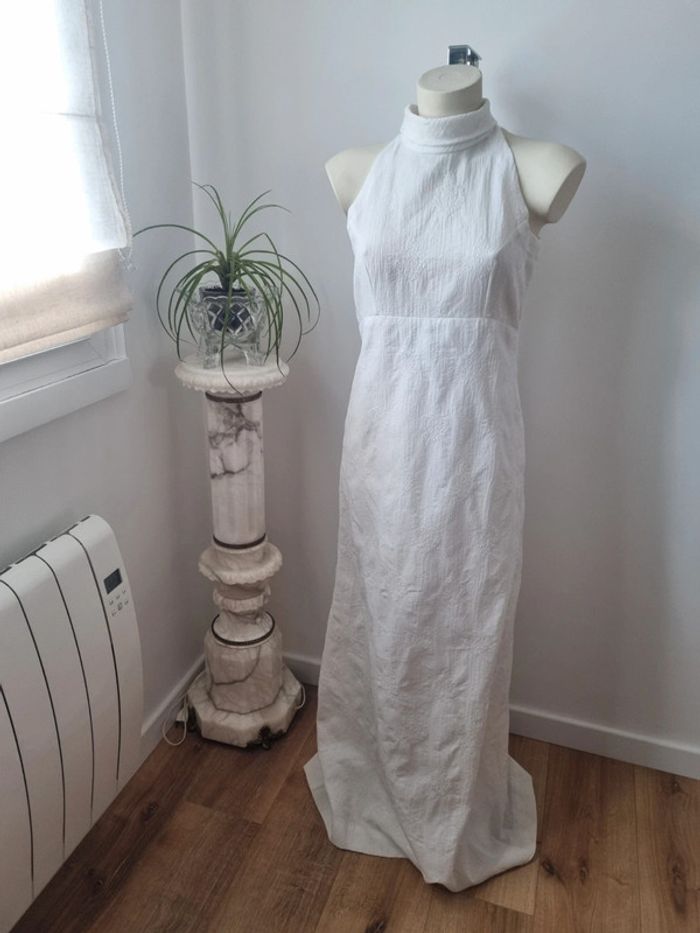 Robe longue blanche vintage - photo numéro 15
