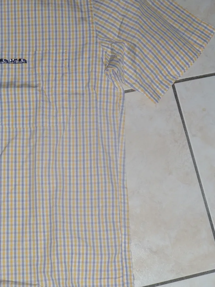chemise manche courte Mise au Green rayé double retors M - photo numéro 3