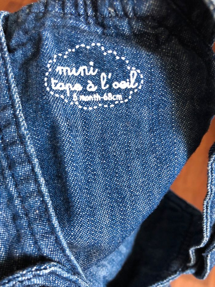 Salopette short bleu - photo numéro 3