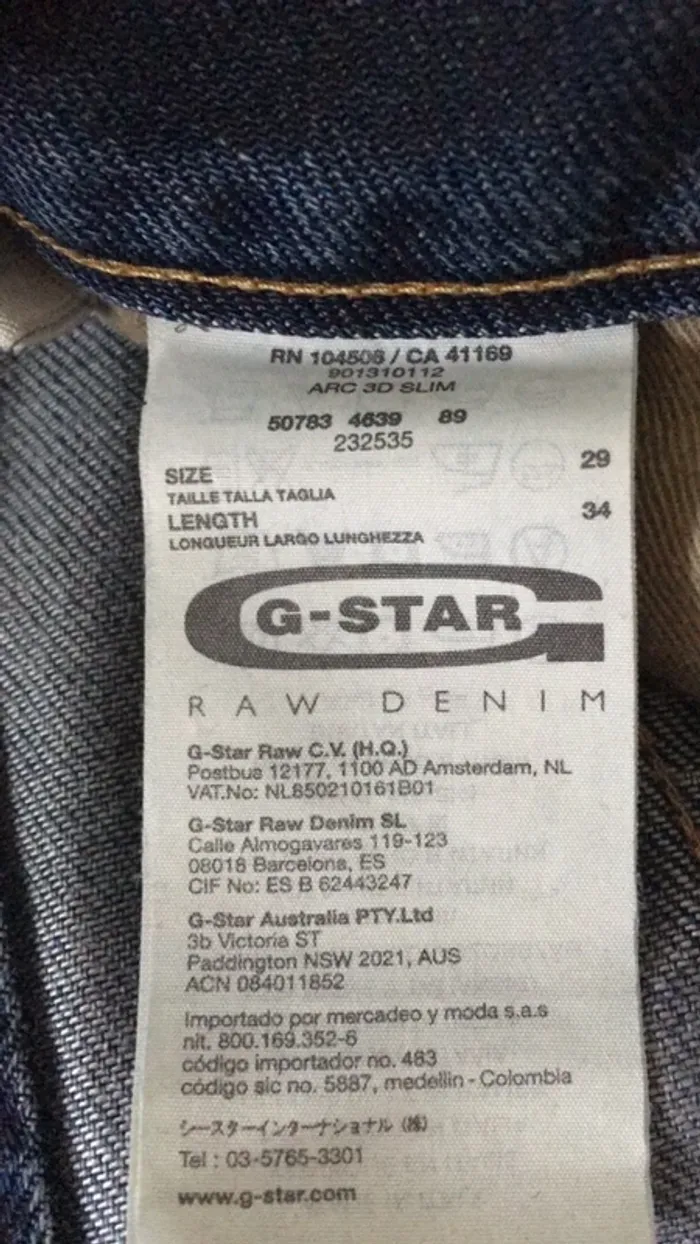 Jeans homme gstar - photo numéro 4