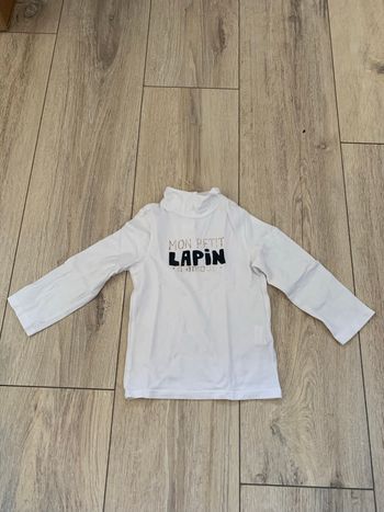 Tee shirt col roulé 18 mois