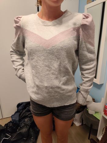 Pull très doux cache cache col rond XL