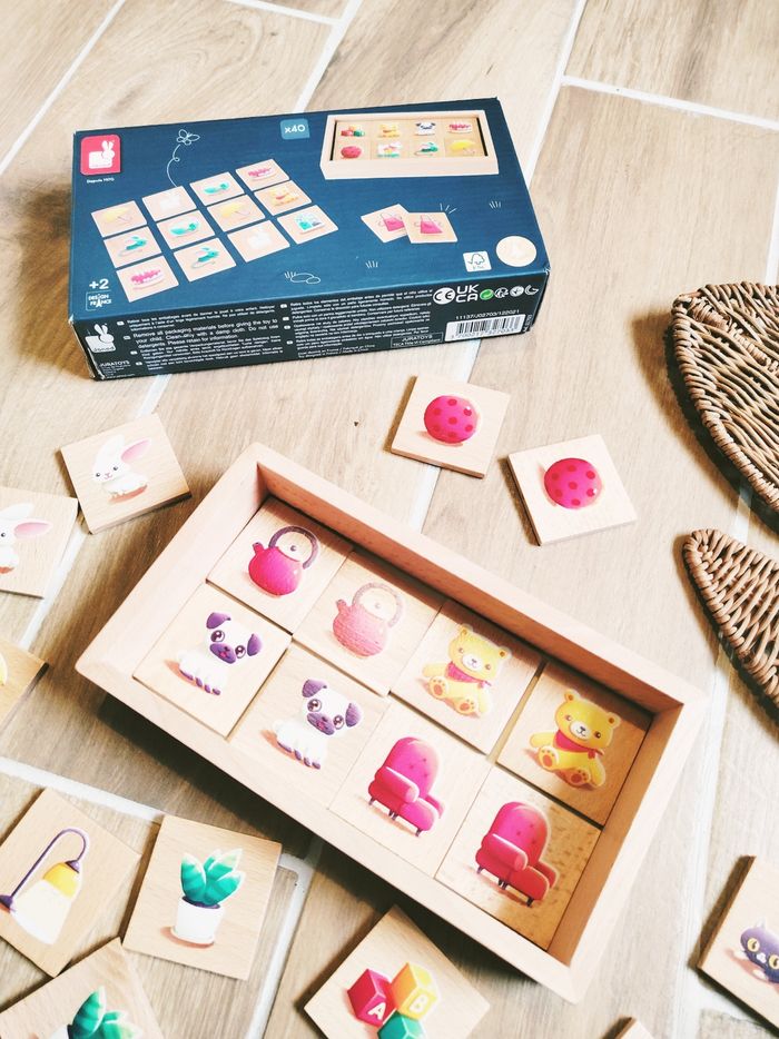 🐶Coffret en bois jeu de Mémorisation marque Janod - photo numéro 3
