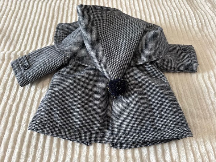 Manteau hiver - bleu marine - pattes de poule - fille - Kiabi - 6 mois - très bon état - photo numéro 4