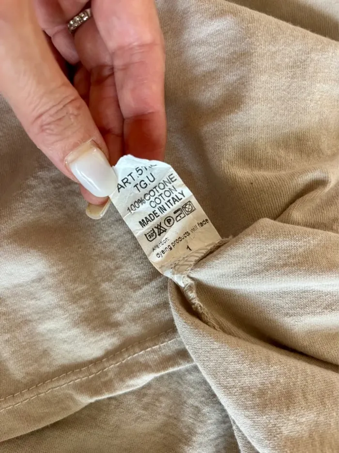Haut tendance 100 % coton – étoile glitter n– beige - photo numéro 10