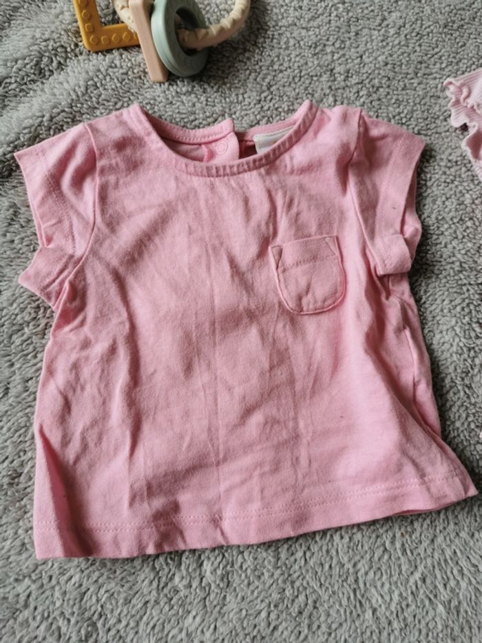 Lot 4 t-shirts manches courtes rose - photo numéro 3