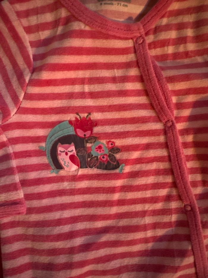 Lot de 2 pyjama 9mois en velours. - photo numéro 3