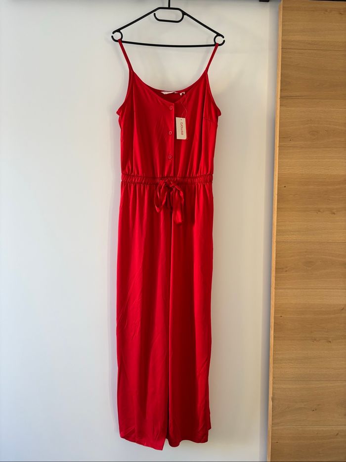 Combinaison pantalon rouge TS/M