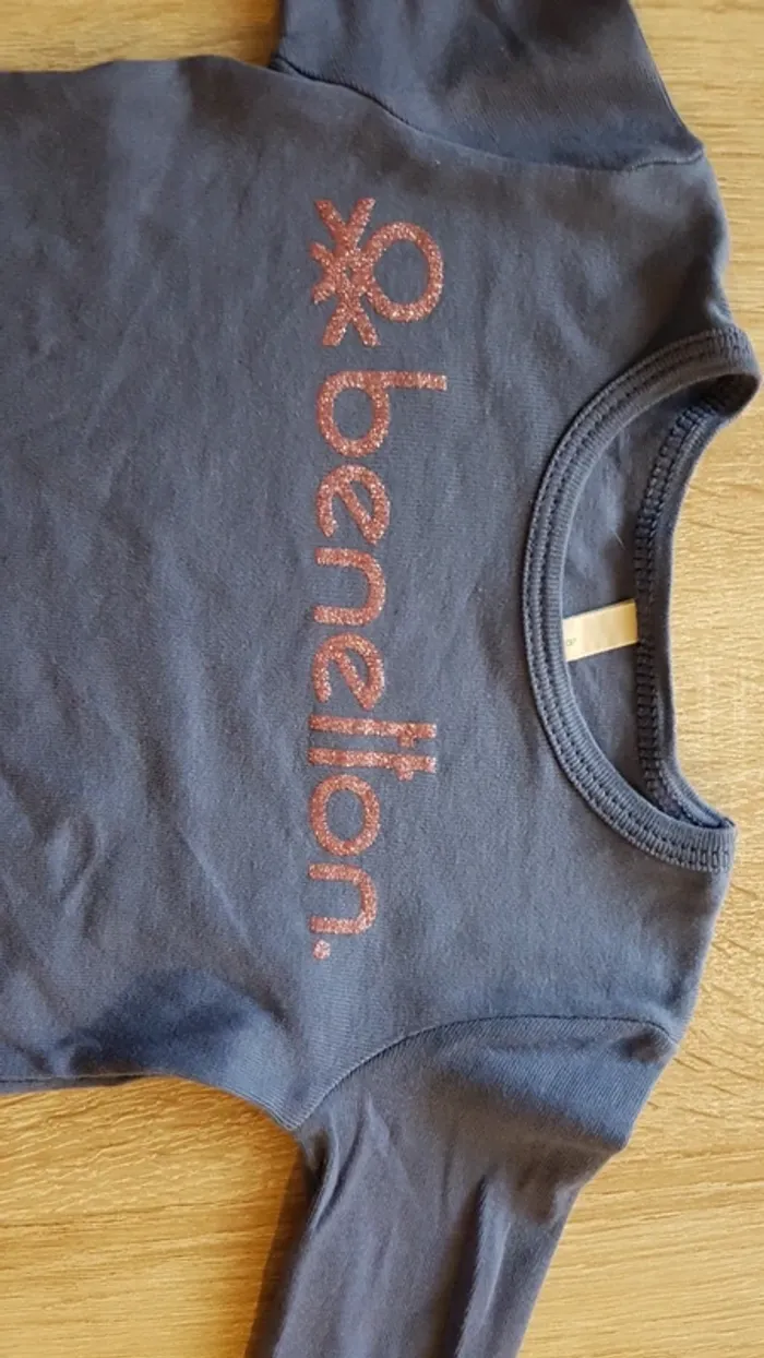 T-shirt manches longues Benetton - photo numéro 3