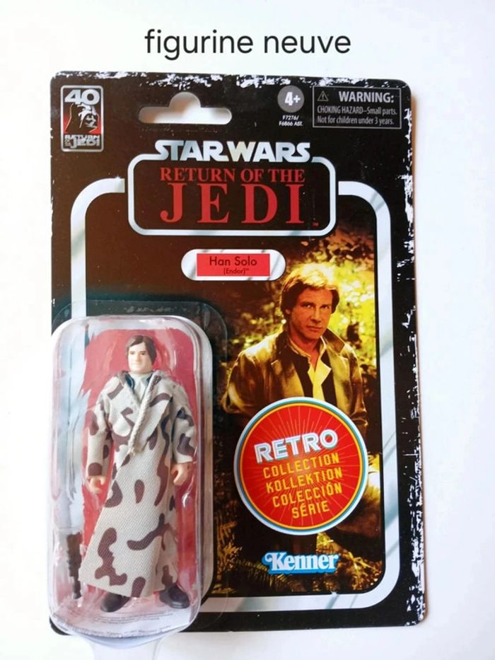 Figurine Star Wars Han Solo Endor Retro Collection Return of the Jedi