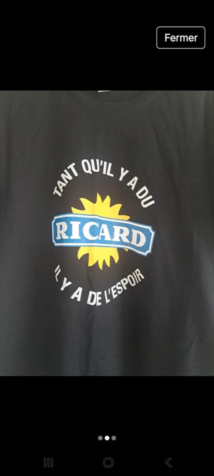 T shirt publicitaire Ricard Roly 2XL - photo numéro 2