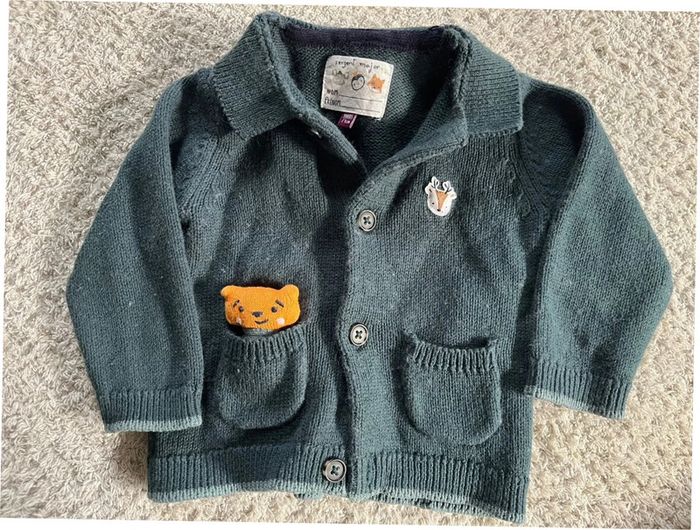 Gilet vert taille 9 mois Sergent Major