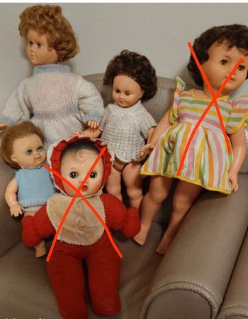 Lot poupées anciennes