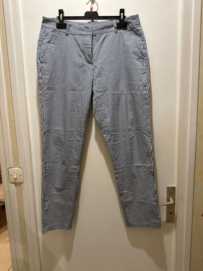 Pantalon rayé
