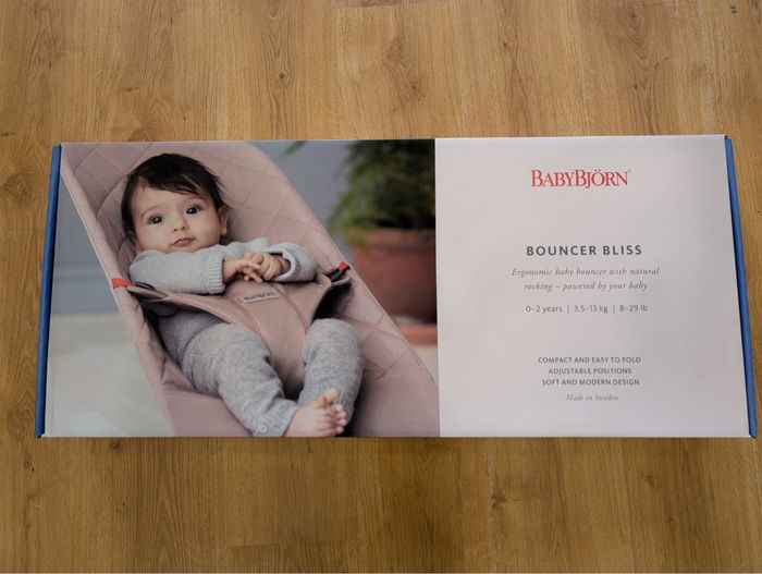 Transat bliss babybjorn anthracite mesh jamais utilisé sous carton - photo numéro 4