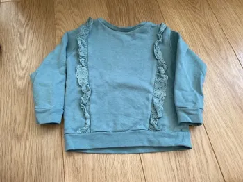 94 cm 3 ans sweat vertbaudet broderie anglaise