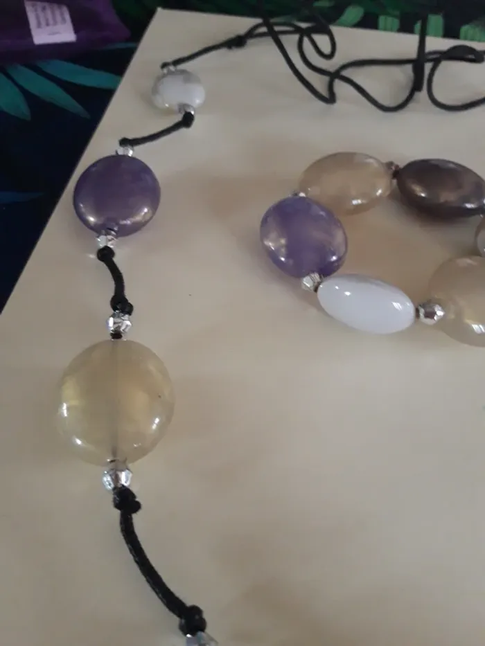 Jolie parure fantaisie sautoir et bracelet - photo numéro 4