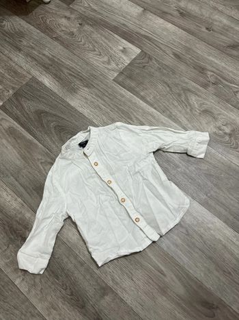 Chemise bébé blanche taille 6 mois