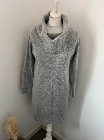 Robe lainage grise camaïeu M