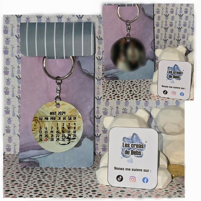 Porte clé métal double face personnalisé - photo numéro 2