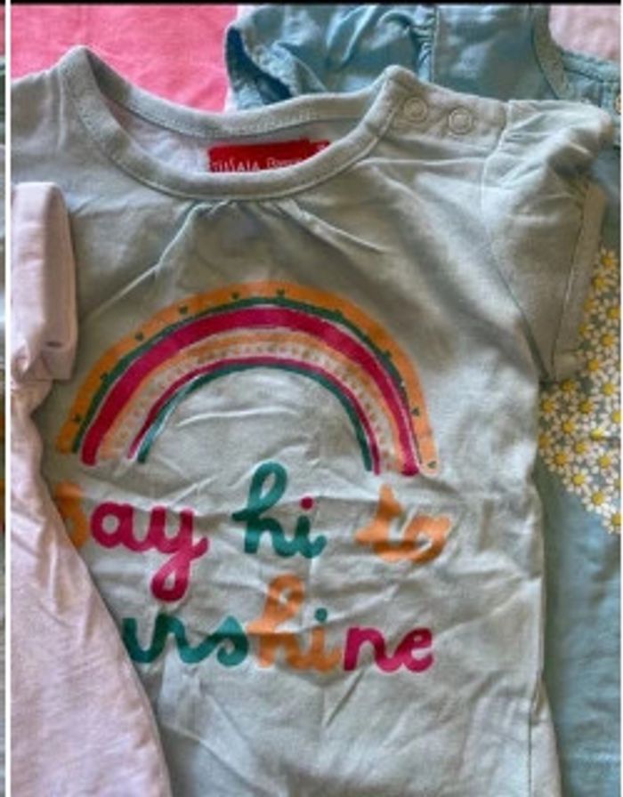 lot tee shirt fille 6 mois - photo numéro 3