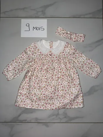Robe et bandeau sergent major 9 mois
