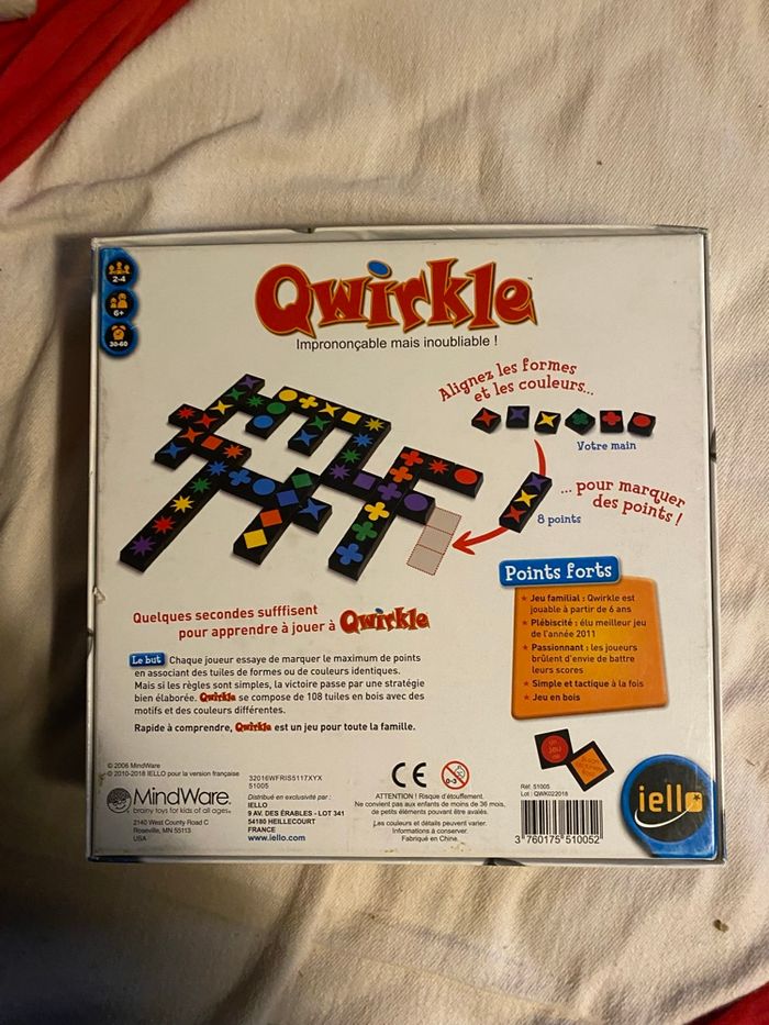 Jeu qwirkle grandes tuiles - photo numéro 2