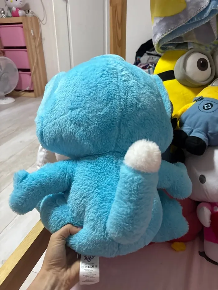 Géante peluche chat bleu - photo numéro 3